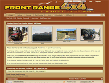Tablet Screenshot of frontrange4x4.com